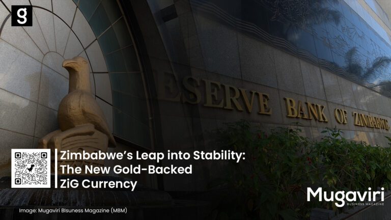 Image of Zimbabwe's reserve bank building in Harare Zimbabwe